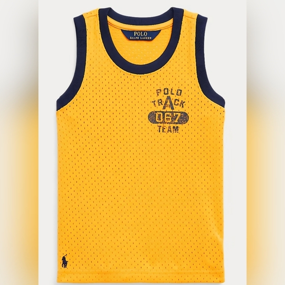Polo by Ralph Lauren Kids Yellow and Navy Tank Top Size 14 - Picture 1 of 5